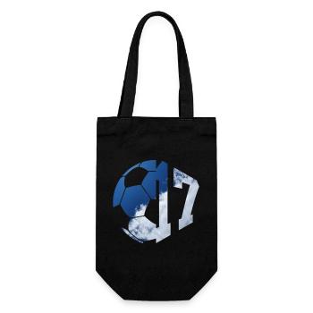 NO. 17 FOOTBALLER NUMBER 17 FOOTBALL 17TH BIRTHDAY - Gift Bag for Bottles - black - Front