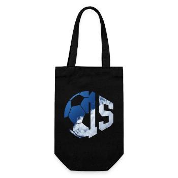 NR. 15 FUßBALLER NUMMER 15 FUßBALL 15. GEBURTSTAG - Geschenkbeutel für Flaschen - Schwarz - Vorne