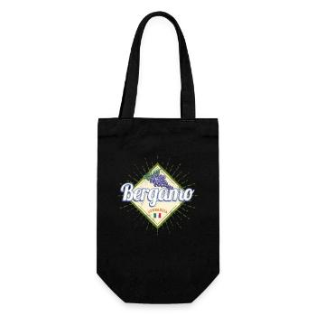 Souvenir des raisins Bergame, Lombardie, Italie - Sac à bouteille - noir - Devant