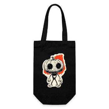Pumpkin Night Creeper - Gift Bag for Bottles - black - Front
