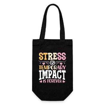 Gifts for ESE Teachers - Gift Bag for Bottles - black - Front