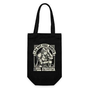 I Do Not Feel Bonita O Feel Stressita - Gift Bag for Bottles - black - Front