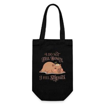 I Do Not Feel Bonita O Feel Stressita - Gift Bag for Bottles - black - Front