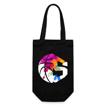 NR. 5 BASKETBALL NUMMER 5 BASKETBALL 5. GEBURTSTAG - Geschenkbeutel für Flaschen - Schwarz - Vorne