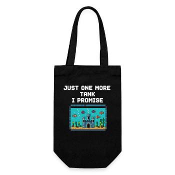 Aquarium Gamer Saying - Gift Bag for Bottles - black - Front