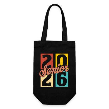 Senior 2026 Graduation Class of 2026 Tee - Gift Bag for Bottles - black - Front