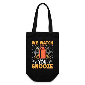 Anesthesiologist Watch Snooze Anesthesia - Geschenkbeutel für Flaschen - Schwarz - Vorne