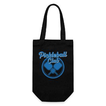 Pickleball Club Lustiger Spieler Pickle Ball Love - Geschenkbeutel für Flaschen - Schwarz - Vorne