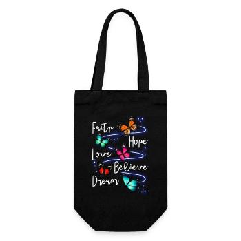Inspiring Butterfly Monarch Butterfly Garden - Gift Bag for Bottles - black - Front