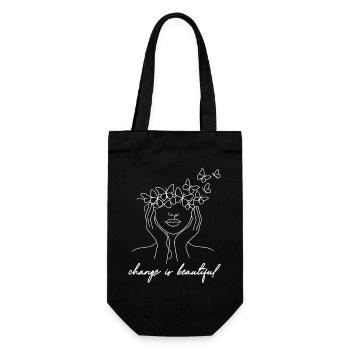 Inspiring Butterfly Monarch Butterfly Garden - Gift Bag for Bottles - black - Front