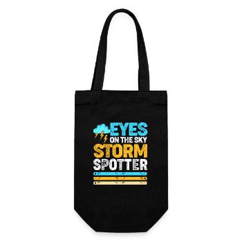 Meteorology Meteorologist Weather - Gift Bag for Bottles - black - Front