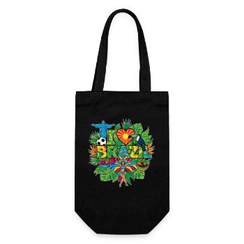 J’adore les vacances au Brésil - Sac à bouteille - noir - Devant