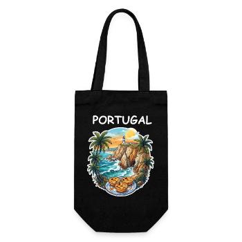 Falaises du Portugal - Sac à bouteille - noir - Devant