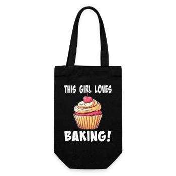 Cette fille adore la pâtisserie - Sac à bouteille - noir - Devant