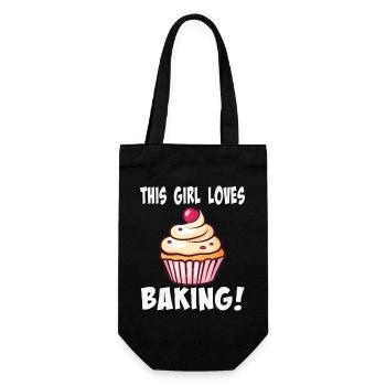 Cupcake à la cannelle pour amateurs de gâteaux - Sac à bouteille - noir - Devant