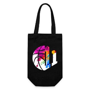 NR. 11 NUMMER 11 BASKETBALL 11. GEBURTSTAG - Geschenkbeutel für Flaschen - Schwarz - Vorne