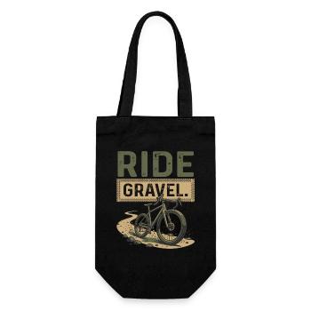 Gravel Bike Ride Bike Adventure - Gift Bag for Bottles - black - Front