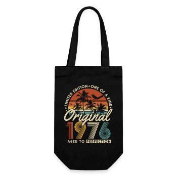 Cadeau d’anniversaire du 50e anniversaire Vintage Vintage 1976 - Sac à bouteille - noir - Devant