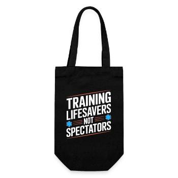 Paramedic Training Lifesavers Emergency Services - Gift Bag for Bottles - black - Front