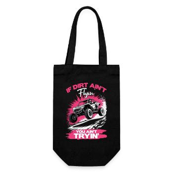 UTV Off Road Girl Woman 4 Wheeler Side by side - Geschenkbeutel für Flaschen - Schwarz - Vorne