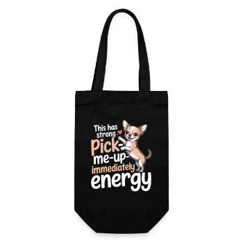 Soulève immédiatement | Bonne humeur du Chihuahua - Sac à bouteille - noir - Devant
