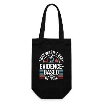 That Wasn't Evidence-Based Medicine Lab Nerd Doctor - Gift Bag for Bottles - black - Front