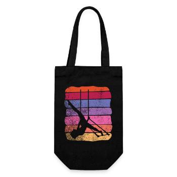 Aerialist Vintage Cloud Swing Trapez - Geschenkbeutel für Flaschen - Schwarz - Vorne