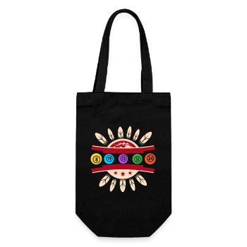 Bingo Game Indians Bingo - Gift Bag for Bottles - black - Front