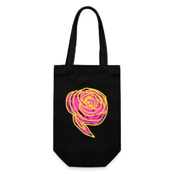 Ranunculus - Gift Bag for Bottles - black - Front