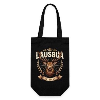 Boys Lausbua Shirt Kids Traditional Shirt Men - Gift Bag for Bottles - black - Front