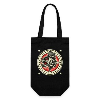 Barracuda Badge Emblem - Gift Bag for Bottles - black - Front