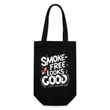 Ancien fumeur non fumeur, sans fumée, a l’air bien - Sac à bouteille - noir - Devant