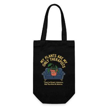 Mental Health Humor - Gift Bag for Bottles - black - Front