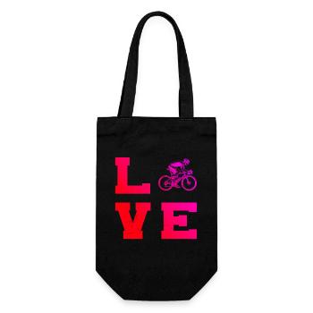 Gift idea for a road bike with road bike - Gift Bag for Bottles - black - Front