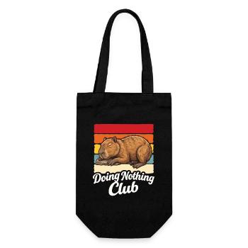 Cadeau drôle de la chemise du club Capybara Doing Nothing - Sac à bouteille - noir - Devant