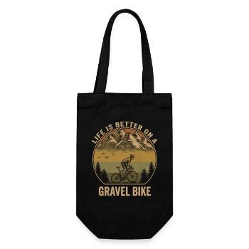 Gravel Bike Mountains Aventure à vélo rétro - Sac à bouteille - noir - Devant