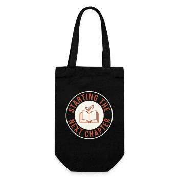 Reading Books for New Beginnings & Self-Healing - Gift Bag for Bottles - black - Front
