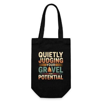 Tester le gravier pour le potentiel | Humour en géologie - Sac à bouteille - noir - Devant