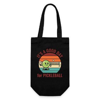 Pickleball, c’est une bonne journée pour le pickleball, drôle - Sac à bouteille - noir - Devant