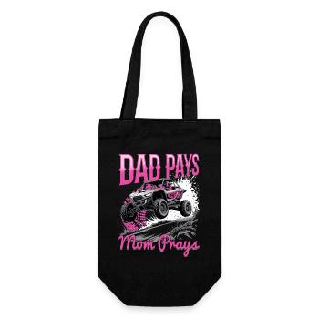 UTV Off Road Girl Woman 4 Wheeler Side by side - Gift Bag for Bottles - black - Front