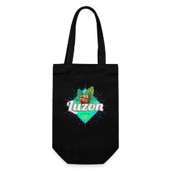 Luzon Island Philippines Coconut Holiday Souvenir - Gift Bag for Bottles - black - Front