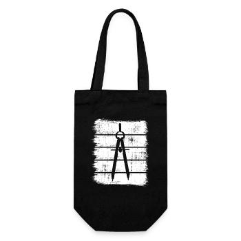 Compasses - Gift Bag for Bottles - black - Front