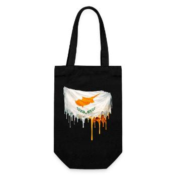 Drapeau chypriote couleur - Sac à bouteille - noir - Devant