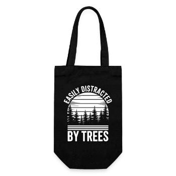 Bäume Sprüche Baum Lustiges Bäume Geschenk - Geschenkbeutel für Flaschen - Schwarz - Vorne