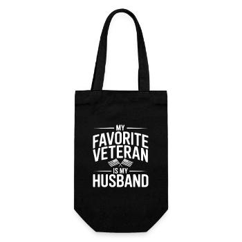 Mon vétéran préféré est mon mari - Sac à bouteille - noir - Devant