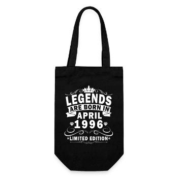 30th Anniversary April 1996 Vintage Gift - Gift Bag for Bottles - black - Front