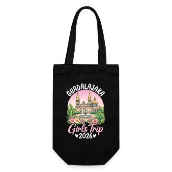 Guadalajara Girls Trip 2026 - Gift Bag for Bottles - black - Front