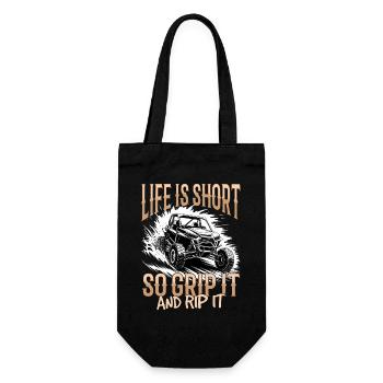 UTV Off Road Boy Men 4 Wheeler Side by side - Gift Bag for Bottles - black - Front