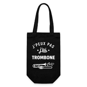 J'peux pas j'ai trombone - Sac à bouteille - noir - Devant
