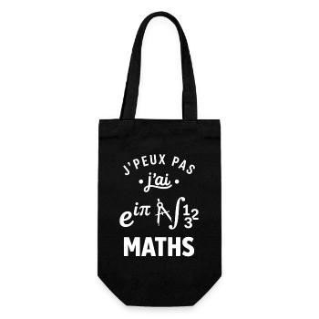 J'peux pas j'ai Maths - Sac à bouteille - noir - Devant